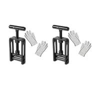 HAWETICO 2-Pack Pipe Squeeze-Off Clamp 0-32 mm (0-1.25 in) Plumbing Hand Tool for Stop Flow, Isolating MDPE/PE/PEX Plastic Water Pipes, Rubber Hoses & Main Feed Lines