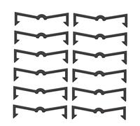 HAWILLOSCH 100pcs Black Plastic Pegboard Hooks Organizer Accessories Sturdy Peg Hook Fixer for Tool Storage and Home Organization