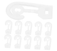 HAWILLOSCH 100pcs Plastic J Hooks for Sock Display with Question Mark Design Strong Secure Grip for Hanging Socks Pants Towels and Packaging Bags Space-Saving Organization for Home Travel and