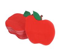 HAWILLOSCH 100pcs Red Apple Die Cut Napkins Disposable Paper Tissue for Back to School Parties Kindergarten Preschool Classroom Decor First Day Celebrations Tableware