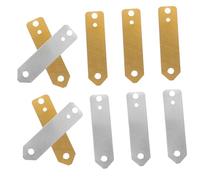 HAWILLOSCH 10Pcs Copper Zinc Anode Electrode Strip for Fruit Battery Experiment Educational Science Supplies for Learn Power Generation Principles