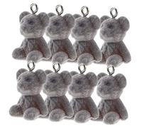 HAWILLOSCH 10Pcs Cute Bear Charms for DIY Jewelry Making Earring and Necklace Pendants Tiny Bear Charms for Crafts for Bracelet Accessories