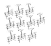 HAWILLOSCH 10pcs Flow Control Tubing Clamps with Swivel Screw Lock Metal Hose Clips for Laboratory Chemical and Biological Experiments Portable Compact Design