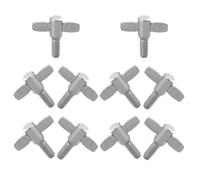 HAWILLOSCH 10PCS M6x10mm Drum Set Wing Screws Cymbal Wing Screws Top Drum Set Bolts Kit Accessories for Cymbal Fixing and Secure Hardware