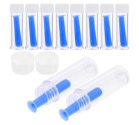 HAWILLOSCH 10pcs Remover Eyeglasses Plug Eye Glasses Repair Tools Care Push-in Eyeglasses Nose Pads Eyeglass Temple Tighteners Sunglasses Repair Kit Blue Silica Gel