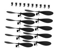 HAWILLOSCH 10Sets Fold Resistant Plastic Model Airplane Propellers for Stem Education DIY Aircraft Accessories Parts for Student Science Projects and Helicopter Models