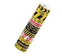 HAWILLOSCH 12 Rolls Self Adhesive Caution Line Washi Tape Set for DIY Scrapbooking Decorative Crafts Journaling Easy to Store Portable for Students Craft Lovers