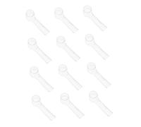 HAWILLOSCH 12pcs Transparent Toothbrush Covers Dustproof Electric Toothbrush Accessories for Travel Portable Brush Protectors Compatible Electric