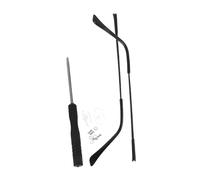 HAWILLOSCH 1pair Glasses Replacement Temple Black Eyeglass Arms with Screws and Screwdriver Easy Install Spectacle Legs for and Comfortable Wear