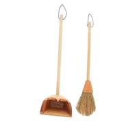 HAWILLOSCH 1pc 1:6 Scale Mini Broom Model Toy Wooden Cleaning Broom for Boys and Girls Room Decor and DIY Accessory