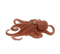 HAWILLOSCH 1Pc Realistic Brown Octopus Model Sea Creature Decor for Fish Tanks Simulation Animal Adornment for Fresh Salt Water Environments