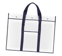 HAWILLOSCH 1piece Art Portfolio Bag Capacity for Posters and Artworks Lightweight and Storage Case Handle for Artists and Students Spacious Organizer for Painting Supplies Blue