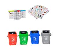 HAWILLOSCH 1Set Garbage Sorting Cognitive for Early Education Plaything Trash Can Game to Teach Environmental Awareness and Garbage Classification Skills
