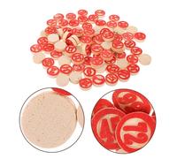 HAWILLOSCH 2 Sets Wooden Number Chess Replacement Compact Lightweight for Bingo Game Math Teaching Crafts Portable Chessboard Accessories