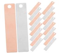 HAWILLOSCH 20pcs Pure Zinc Anode Sheet for Electroplating Scientific Experiment Zinc Anode Strips for Diy Projects