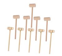 HAWILLOSCH 20Pcs Wooden Mallet Set for Smooth Finish Seafood Hammer for Cracking Crab Lobster Shellfish Portable Lightweight Kitchen Tool for Family Seafood Feasts