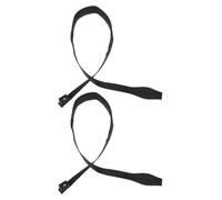 HAWILLOSCH 2pcs Adjustable Ski Pole Wrist Leash Durable Nylon for Enhanced Stability and Comfort for Skiing Black Wrist Strap