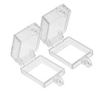 HAWILLOSCH 2pcs Boat Toggle Switch Cover Transparent Protective Button Guard with Adhesive Design for Rocker Switches Trucks Boats Machinery