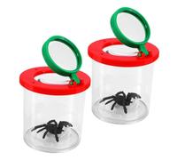 HAWILLOSCH 2pcs Bug Viewer Magnifying Container Portable Observation Box for Boys and Exploration Insect Study Case Suitable for Outdoor and Indoor Nature Activities