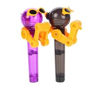 HAWILLOSCH 2pcs Creative Dinosaur Lollipop Robot Holder Fun Candy Dispenser Display Stand for Parties Innovative Storage for Lollipops Unique Candy Organization