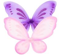 HAWILLOSCH 2Pcs Fairy Wings Butterfly Costume Accessories for Cosplay Halloween Masquerade Party Dress Up Comfortable Lightweight Wings for Fancy Dress
