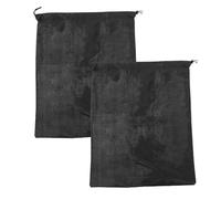 HAWILLOSCH 2Pcs Medium Black Reptile Carrying Pouch with Bite-resistant Drawstring Corners Portable Lightweight Snake Pet Capturing Bag for Vet Visits and Outdoor Travel