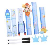 HAWILLOSCH 2pcs Movable Height Measuring Rulers Nursery Animal Designs Growth Chart for Rooms Track Growth Memories Wall Decor