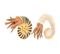 HAWILLOSCH 2Pcs Ocean Animal Figure Models for Realistic Snail Craft Adornments Educational for Cognitive Learning for Bath and Desktop Decoration