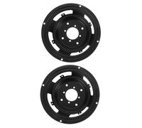 HAWILLOSCH 2pcs Round Iron Speaker Accessories for Car Audio Systems Mounting Front and Rear Edge Iron Construction for Clear Sound Transmission