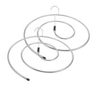 HAWILLOSCH 2Pcs Spiral Laundry Drying Rack Stainless Steel Hanger for Bed Blankets Bath Towels Space Saving Bathroom Clothes Rack