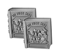 HAWILLOSCH 2pcs Vintage Embossed Tooth Keepsake Box Elegant Storage Container for Jewelry Memories Artistic Design for Tabletop Display Special