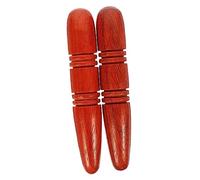 HAWILLOSCH 2pcs Wooden Foot Massage Stick Set Large Rosewood Acupressure Reflexology Tools for Feet and Hand Muscle Therapy Traditional Thai Massage Tool for Relaxation and Pain Relief