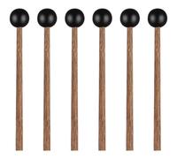 HAWILLOSCH 3 Pairs Ethereal Drumsticks Portable Drum Mallets with Ergonomic Handle Lightweight Practice Percussion Accessories for Beginners and Professionals