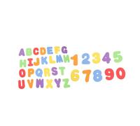 HAWILLOSCH 36pcs Bath Alphabet EVA Educational Numbers Letters Bath for Learning Counting and Soft Floating