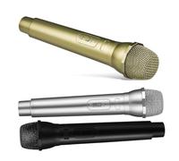 HAWILLOSCH 3pcs Fake Microphones for Boys and Girls Simulation Microphone Props for Party Cosplay and Stylish Design for and Group Activities