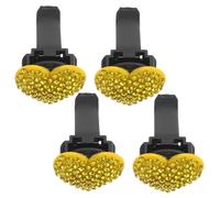 HAWILLOSCH 4pcs Heart Car Air Vent Clip Aromatherapy Car Scent Diffuser Bling Crystal Rhinestone Vent Clips for Women Air Fresheners