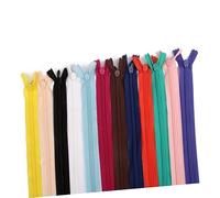 HAWILLOSCH 50pcs Nylon Invisible Zippers for Sewing Random Colors Coil for Crafts Clothing Repairs and Costumes Random Color