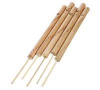 HAWILLOSCH 5pcs Bamboo Bird Call Flute Bird Whistle Instrument for Educational Outdoor Safe Natural Bamboo Material Slide Whistles