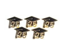 HAWILLOSCH 5pcs Cap Brooch Pins Graduation Jacket Accessories Teacher Decoration Pins Versatile Graduation Badges for Students