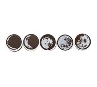 HAWILLOSCH 5pcs Wooden Stamp DIY Retro Wood Stamp for Journal Scrapbook Diary Craft Sturdy Random Style