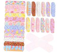 HAWILLOSCH 60pcs Cartoon Patches Breathable for Wounds Fun Designs for Durable for All Ages