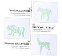 HAWILLOSCH 60pcs Luminous Animal Wall Stickers for Creature Shapes Glow Dark Plastic Decals for Bedroom Ceiling Door Decoration Easy to Apply and Remove DIY Glow Wall Decor