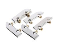 HAWILLOSCH 6Pcs Heavy Duty Sliding Door Rollers with Copper Wheels Stainless Steel Pulley for Glass Display Cabinets and Showers Effortless Opening and Closing Cabinet Hardware