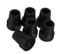 HAWILLOSCH 6pcs Rubber Cane Tips Non-Slip Foot Pads for Walking Sticks Crutches Enhanced Stability Shock Absorption Easy Replacement for Various Terrains