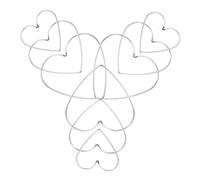 HAWILLOSCH 9PCS DIY Metal Dreamcatcher Rings Heart Shape for Women Sturdy Handmade Craft Hoops in Smooth Surface for Home Decoration Curtain Ringer Art Projects