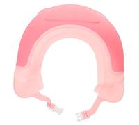HAWILLOSCH Adjustable Shower Cap Hair Wash Visor for PE Material Bathing Hat with Ear Protection Splash Guard Shampoo Cap for Comfortable Hair Washing Cute Pink Crown Design