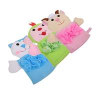HAWILLOSCH Adorable Animals Bath Mitts Exfoliating Gloves for Baby Boys and Girls Bathing Supplies