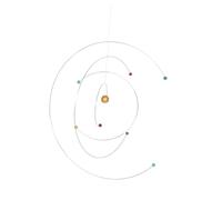 HAWILLOSCH Balanced Dynamic Pendant Model Hanging Mobile Physics Solar System Mobile Astronomy Themed Decor for Adults Boys and Girls Bedroom Science Projects