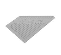 HAWILLOSCH Building Block Measuring Ruler Plastic Precision Tool for Block Assembly Lightweight Multi-functional Measuring Ruler Scale Graduation