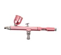 HAWILLOSCH Cake Airbrush Pump Coloring Spray Tool with Compressor for Cake Decorating and Furniture Touch-up, Handheld Portable Air Brush Kit in Rose Gold for Baking and Artistic Painting